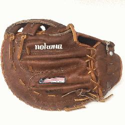 p>Nokona WB-1250H 12.5 H Web Walnut Baseball First Base Mitt Right Handed Throw  12.5 Pattern